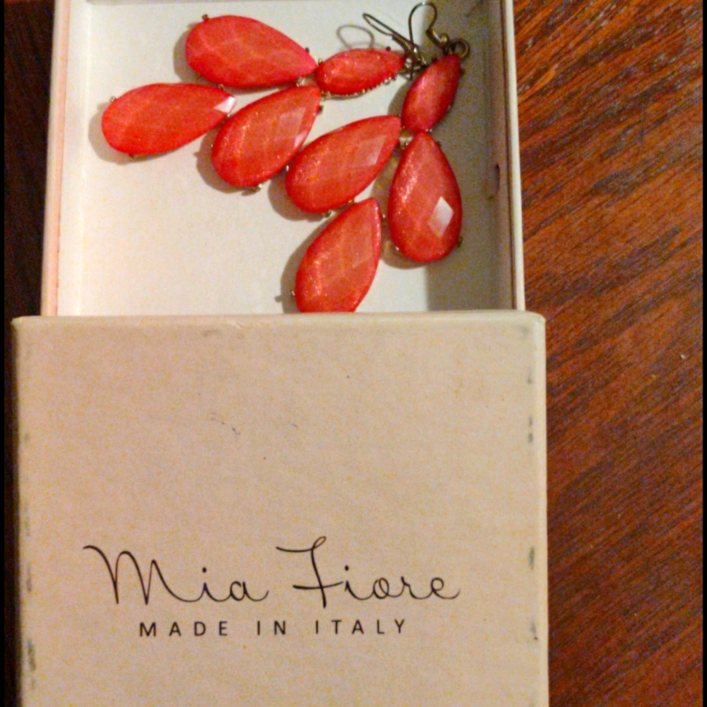 Mia Fiore coral earrings